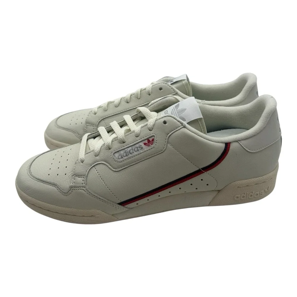 Adidas Continental 80 Shoes Mens‎ 6 Womens 7 Off White/Scarlet Sneakers B41680